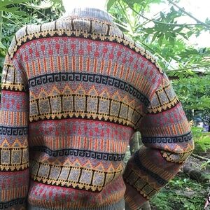 Vintage 1950s cardigan in wool with zipper